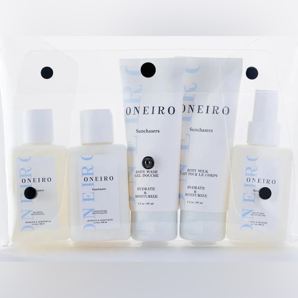 Oneiro Sunchasers Kit - Shampoo, Conditioner, Mist Spray, Body Wash & Body Milk